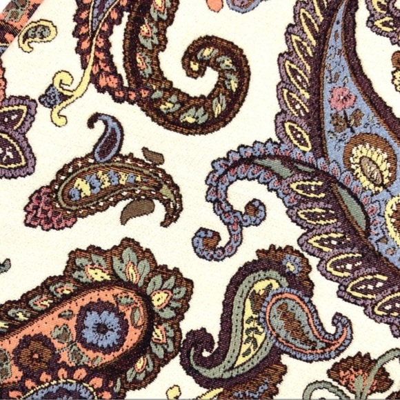 Zara Flared A-Line Paisley Jacquard Print Size  S - Picture 16 of 16